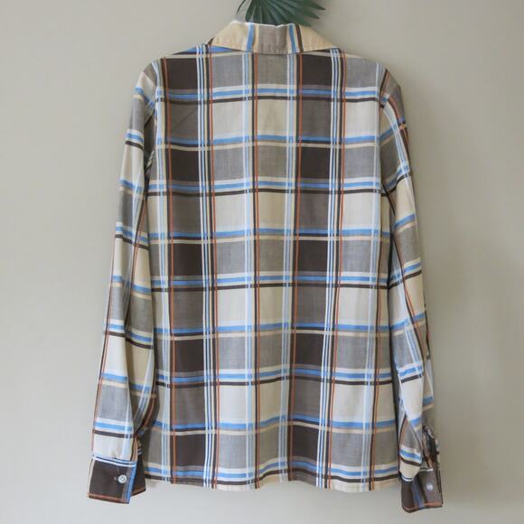 VINTAGE CITY LIGHTS Plaid Western Button Up Shirt Size 9/10 Women Country Girl - Picture 3 of 6
